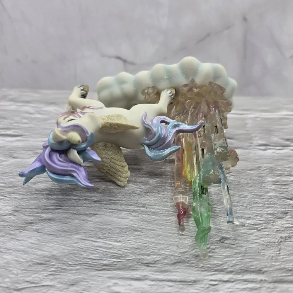 Hamilton Collection Rainbow Dreams Castles In The Sky Unicorn Pegasus 2001